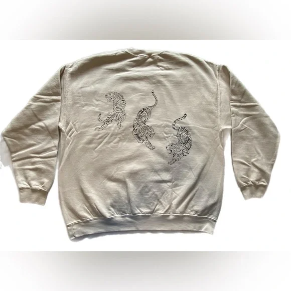 Project Social T TIGERS OVERSIZED
SWEATSHIRT - BRUSHED BONE L/XL NWOT - Picture 10 of 12